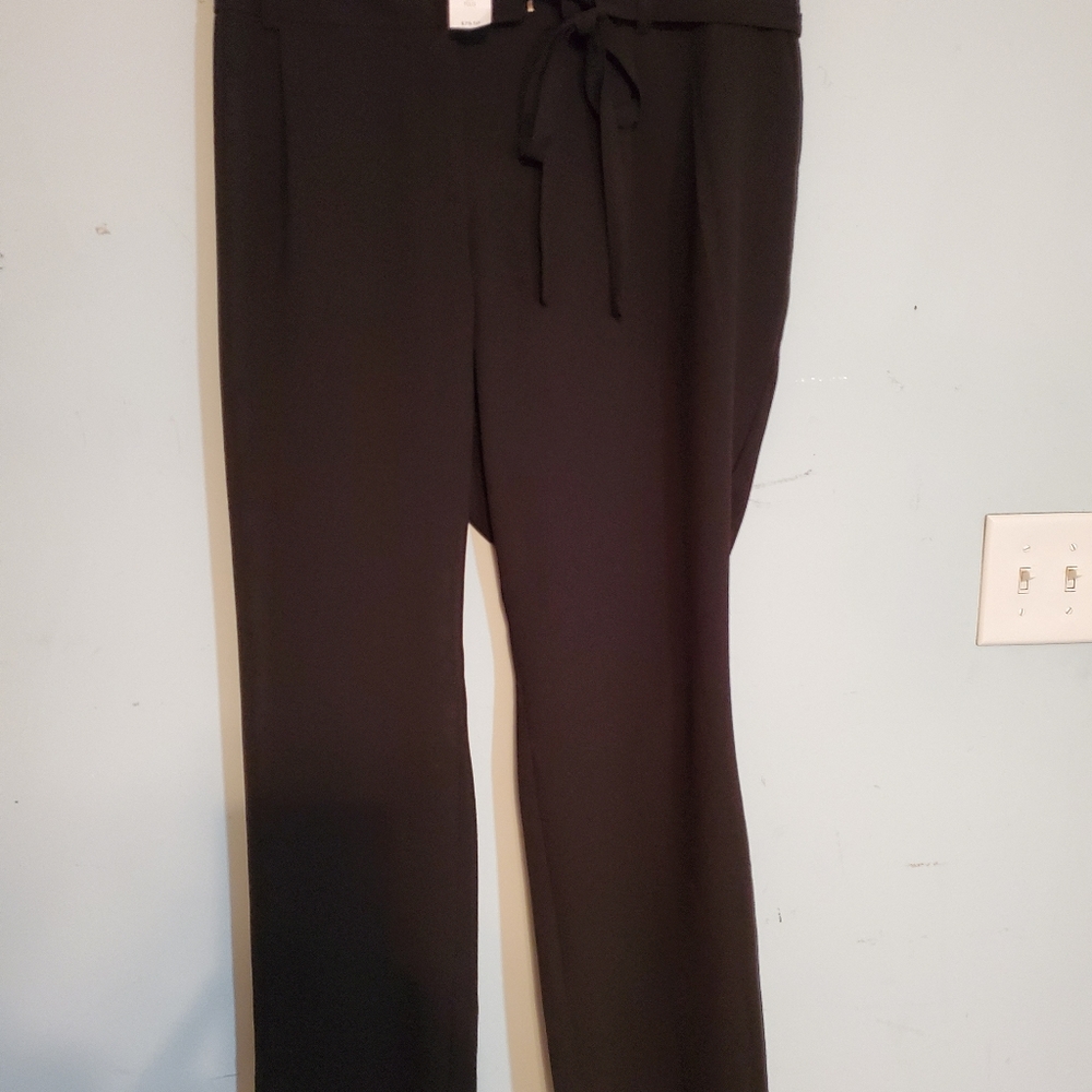 Black crepe pants size 20